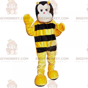 Costume de mascotte BIGGYMONKEY™ d'abeille noire et jaune