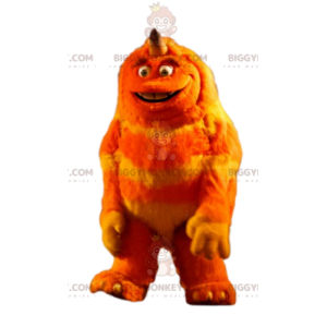 Orange Monster BIGGYMONKEY™ Maskottchenkostüm. orangefarbenes