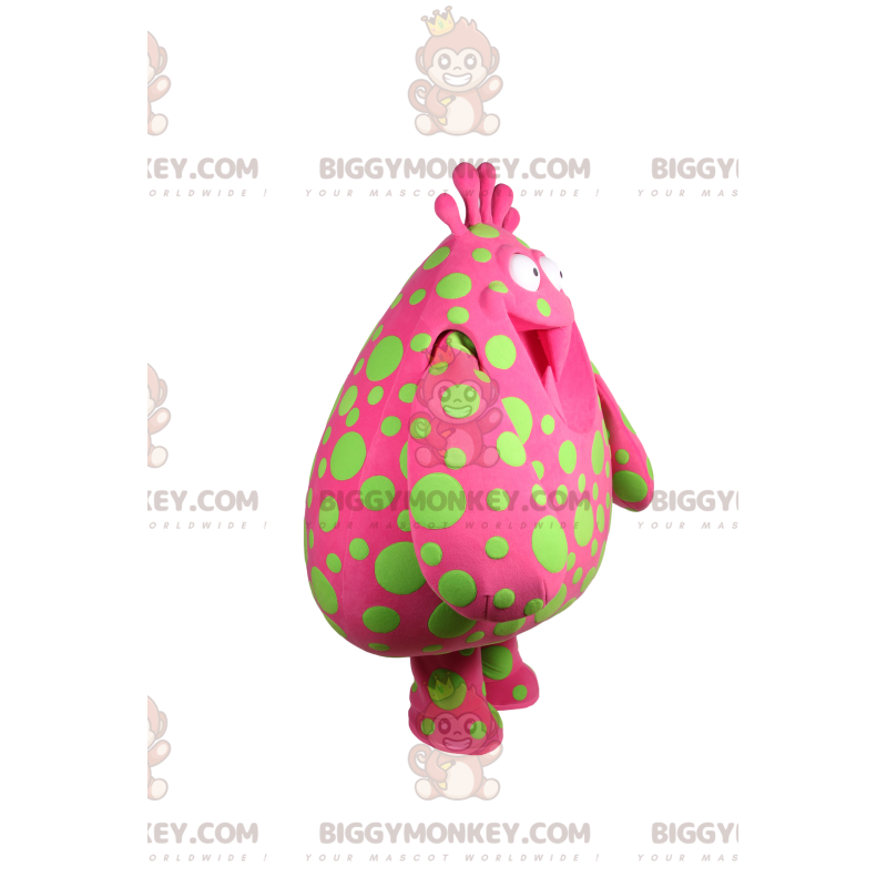 Costume de mascotte BIGGYMONKEY™ de grosse goutte fushia avec Costume de mascotte BIGGYMONKEY™ de grosse goutte fushia avec