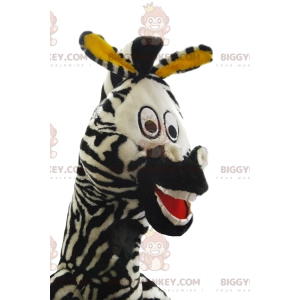 Super funny zebra BIGGYMONKEY™ mascot costume. zebra costume -