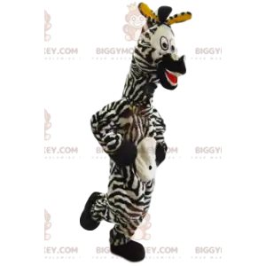 Super rolig zebra BIGGYMONKEY™ maskotdräkt. zebra kostym -