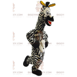 Super rolig zebra BIGGYMONKEY™ maskotdräkt. zebra kostym -