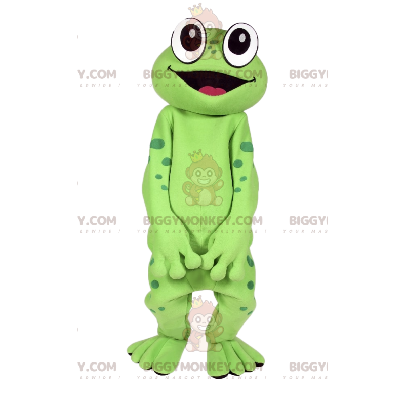 Grøn frø BIGGYMONKEY™ maskotkostume. frø kostume - Grøn frø BIGGYMONKEY™ maskotkostume. frø kostume -