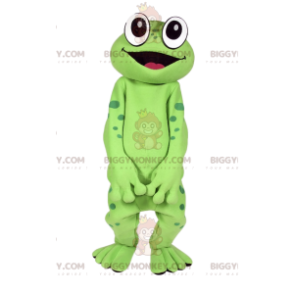 Green Frog BIGGYMONKEY™ Mascot Costume. frog costume -