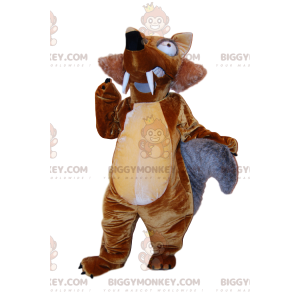 Costume de mascotte BIGGYMONKEY™ de Scrat, le écureuil de l'Age