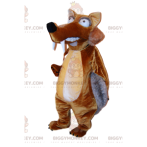 BIGGYMONKEY™ mascot costume of Scrat, the famous Ice Age