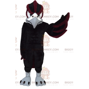 Kostým maskota Black and Brown Eagle BIGGYMONKEY™. kostým orla