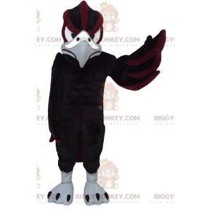 Μαύρο και καφέ Μασκότ Eagle BIGGYMONKEY™. στολή αετού -