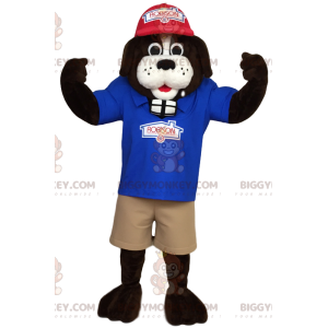 BIGGYMONKEY™ Maskottchen Kostüm Bernhardiner in