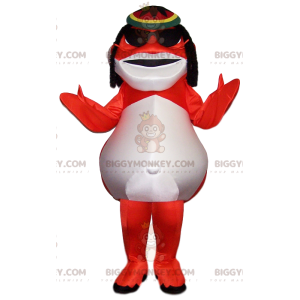 Disfraz de mascota BIGGYMONKEY™ de bagre dorado. disfraz de