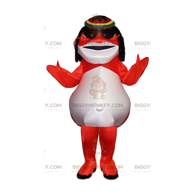 Gold Catfish BIGGYMONKEY™ Mascot Costume. catfish costume -