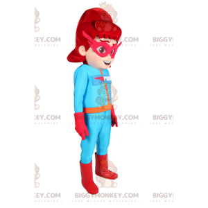 BIGGYMONKEY™ Disfraz de mascota de superheroína enmascarada en