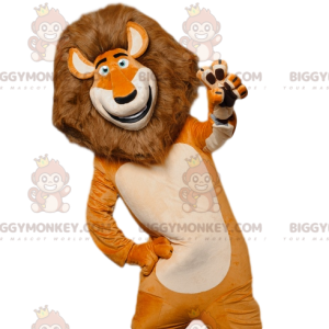 BIGGYMONKEY™ maskotdräkt av Alex, det berömda lejonet från