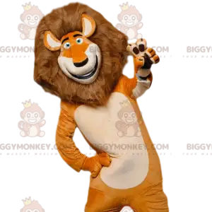 Kostým maskota BIGGYMONKEY™ Alexe, slavného lva z Madagaskaru –