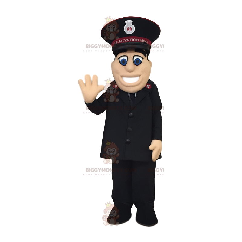 Officier van het Leger des Heils BIGGYMONKEY™ mascottekostuum. Officier van het Leger des Heils BIGGYMONKEY™ mascottekostuum.
