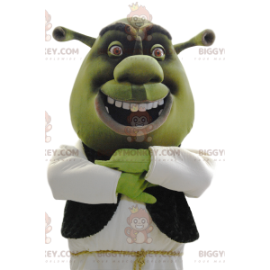 BIGGYMONKEY™ mascot costume of Shrek, the famous green ogre -