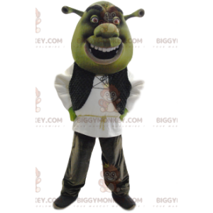 Disfraz de mascota BIGGYMONKEY™ de Shrek, el famoso ogro verde