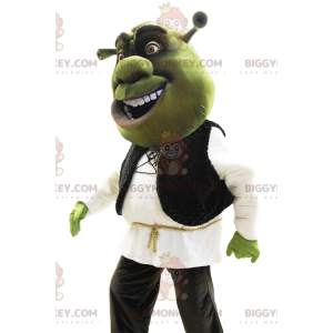 BIGGYMONKEY™ mascot costume of Shrek, the famous green ogre -