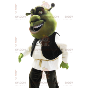 BIGGYMONKEY™ mascot costume of Shrek, the famous green ogre -