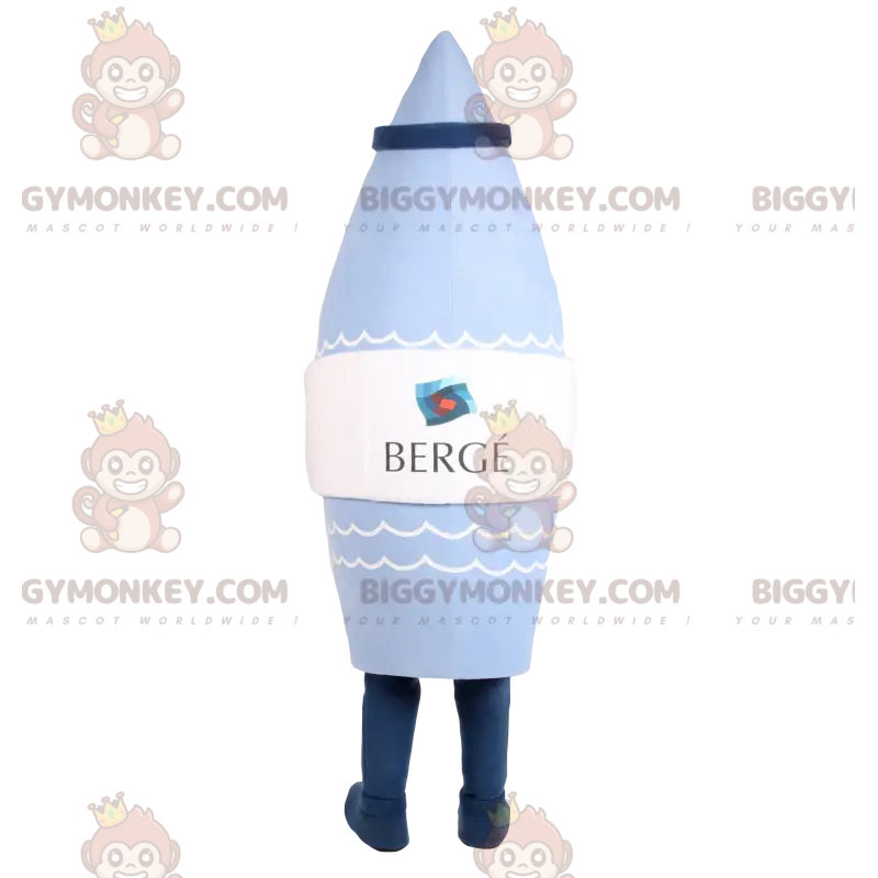 Kostým BIGGYMONKEY™ Blue Rocket Maskot s čepicí – Kostým BIGGYMONKEY™ Blue Rocket Maskot s čepicí –