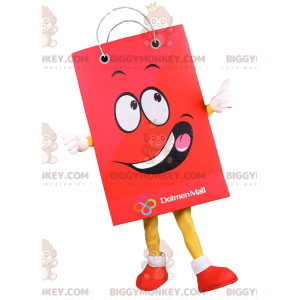 Red Paper Bag BIGGYMONKEY™ Mascot Costume.Bag Costume -