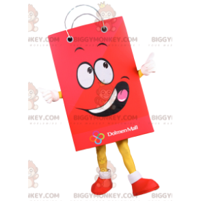 Red Paper Bag BIGGYMONKEY™ Mascot Costume.Bag Costume -