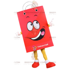Maskot kostým maskota BIGGYMONKEY™ červeného papírového sáčku, kostým sáčku - Maskoti předmětů - BiggyMonkey.com