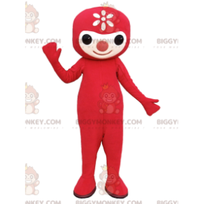 BIGGYMONKEY™ Lille rød mand med sød maskotkostume -