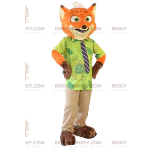 Red Fox BIGGYMONKEY™ Mascot Costume in Tie Suit. fox costume -