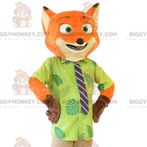 Red Fox BIGGYMONKEY™ Mascot Costume in Tie Suit. fox costume -