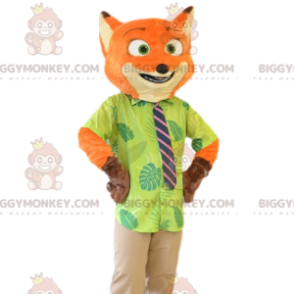 Red Fox BIGGYMONKEY™ Mascot Costume in Tie Suit. fox costume -