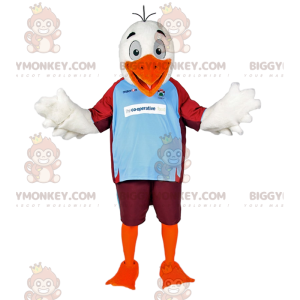 Costume da mascotte BIGGYMONKEY™ dell'aquila bianca in