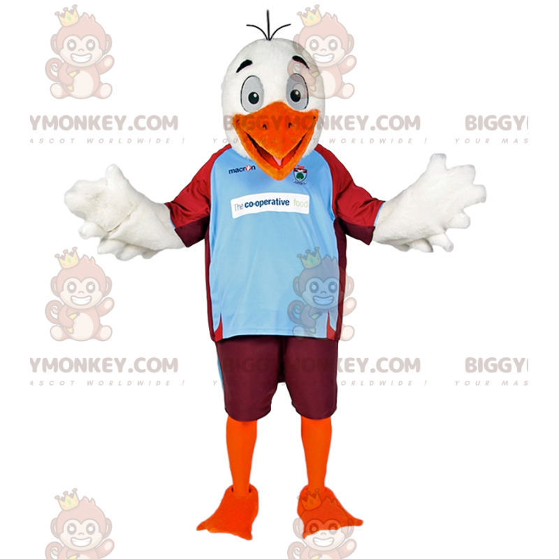 Costume da mascotte BIGGYMONKEY™ dell'aquila bianca in