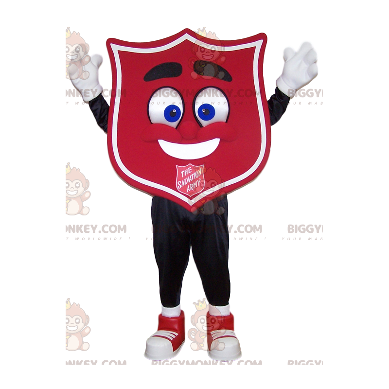 Red Crest BIGGYMONKEY™ Mascot Costume. crest costume -