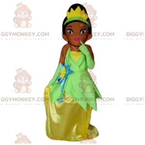 Princess BIGGYMONKEY™ Mascot Costume with Glitter Dress -