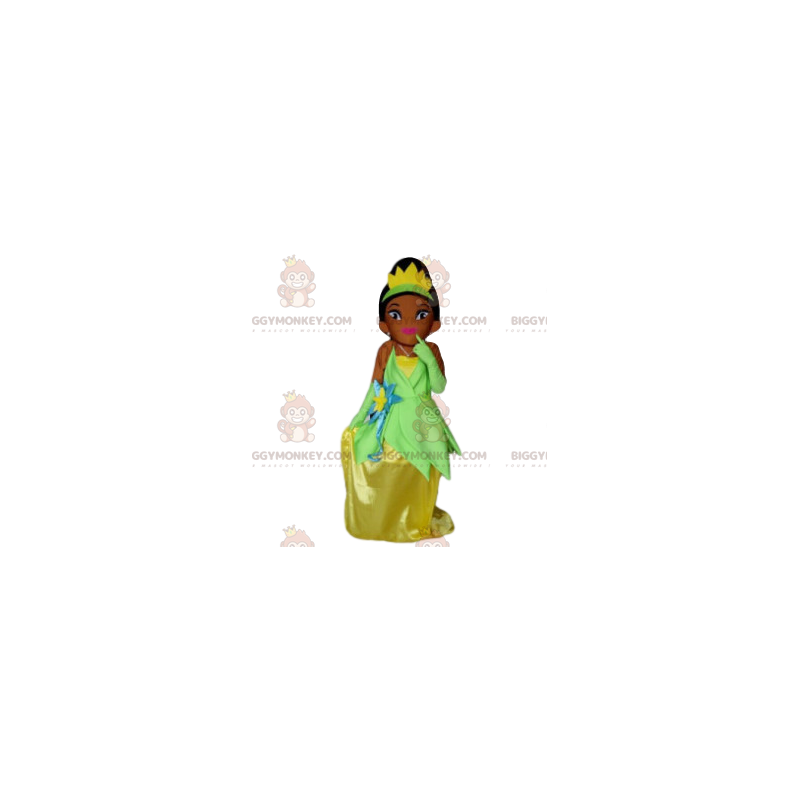 Princess BIGGYMONKEY™ Mascot Costume with Glitter Dress - Princess BIGGYMONKEY™ Mascot Costume with Glitter Dress -