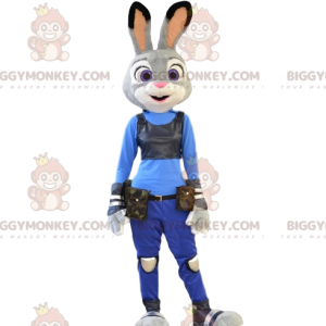 Kostým maskota BIGGYMONKEY™ poručíka Hoppse, super králíka