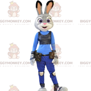 Traje de mascote BIGGYMONKEY™ do tenente Hopps, o supercoelho