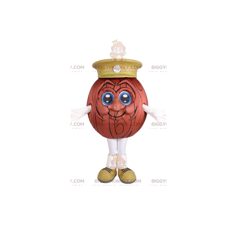 Costume da mascotte di Wood Ball BIGGYMONKEY™ con berretto Costume da mascotte di Wood Ball BIGGYMONKEY™ con berretto