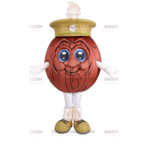 Kostým maskota Wood Ball BIGGYMONKEY™ se žlutou čepicí –