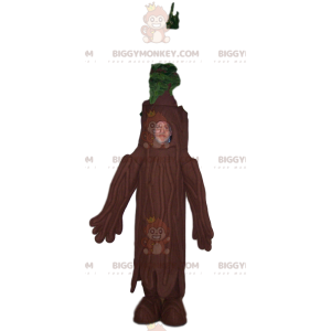 Tree BIGGYMONKEY™ mascot costume with beautiful green topknot.