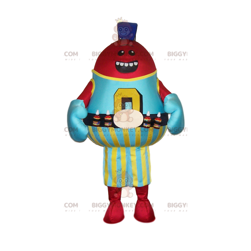 Στολή μασκότ BIGGYMONKEY™ Super Smiling Plump Bottle Juice - Μασκότ μπουκαλιών - BIGGYMONKEY_012490 - BiggyMonkey.com