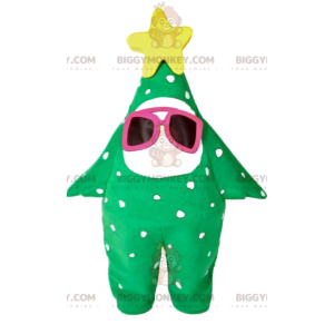 Disfraz de mascota BIGGYMONKEY™ Árbol verde con estrella