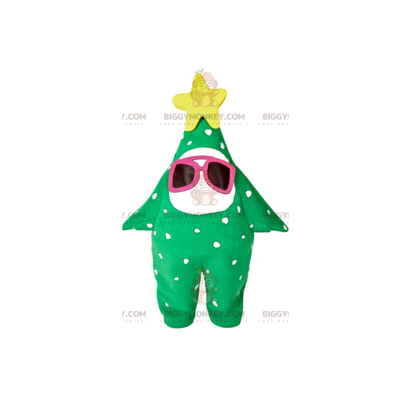 Green Tree with Yellow Star BIGGYMONKEY™ Mascot Costume – Green Tree with Yellow Star BIGGYMONKEY™ Mascot Costume –