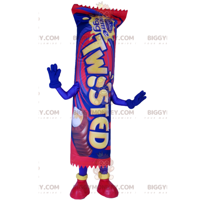 Costume da mascotte appetitoso Candy Bar BIGGYMONKEY™ - Costume da mascotte appetitoso Candy Bar BIGGYMONKEY™ -
