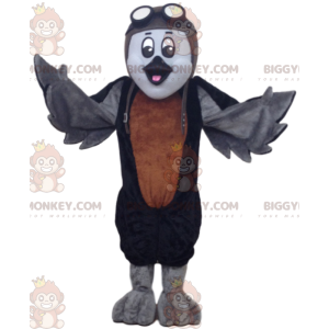 Grijze postduif BIGGYMONKEY™ mascottekostuum. Postduif kostuum