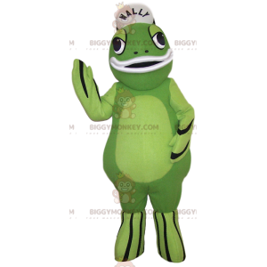 Green Frog BIGGYMONKEY™ Mascot Costume. Green frog costume –