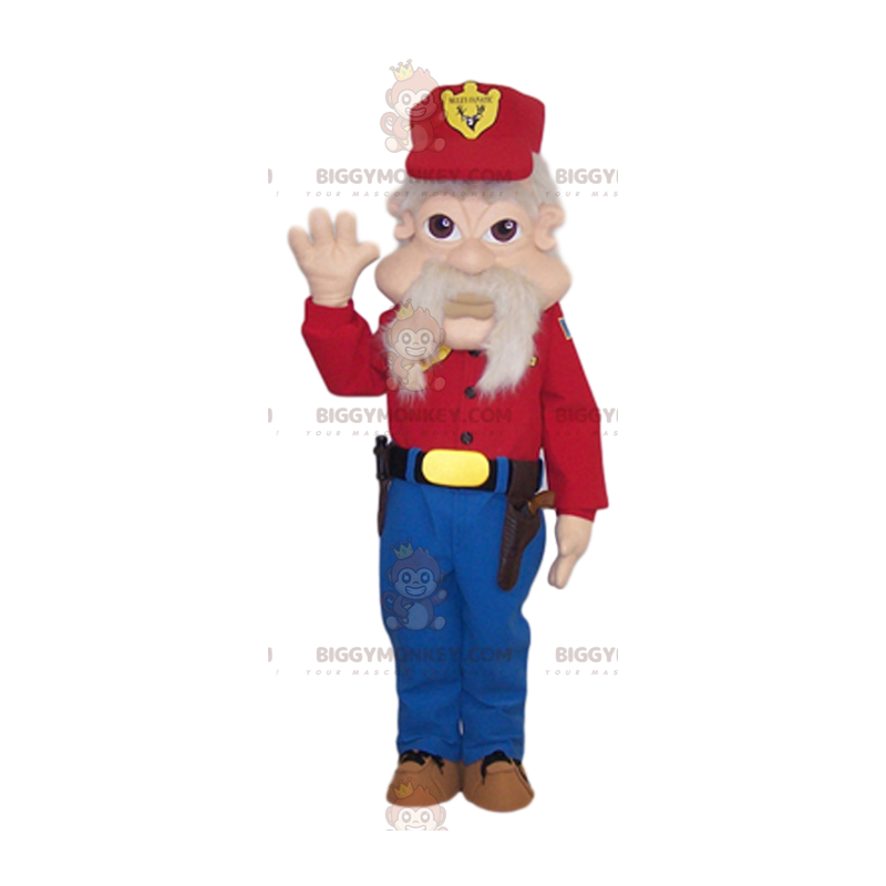 BIGGYMONKEY™ Ældre mand med maskotkostume med stort skæg - BIGGYMONKEY™ Ældre mand med maskotkostume med stort skæg -