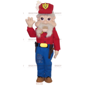 BIGGYMONKEY™ Costume da mascotte per uomo anziano con barba