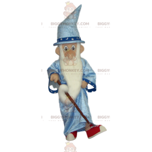 Magician with Long Beard BIGGYMONKEY™ Mascot Costume –